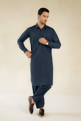 MEN SHALWAR KAMEEZ | NAVY