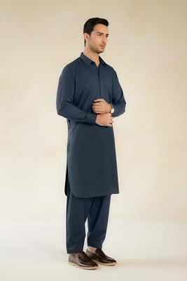 MEN SHALWAR KAMEEZ | NAVY