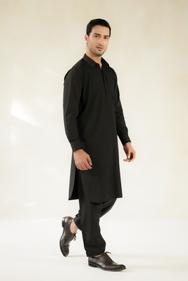 MEN SHALWAR KAMEEZ | MIDNIGHT BLACK