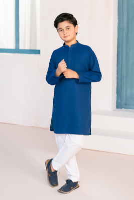 Royal Blue | Kids - Kurta Trouser