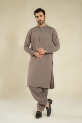 MEN SHALWAR KAMEEZ | TAUPE GREY