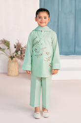 Embroidered 3PC | Seafoam