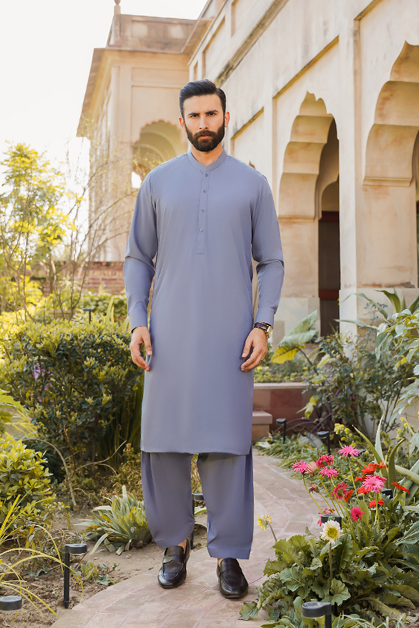 SHALWAR KAMEEZ FOR MEN | STEEL GREY