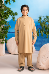 Camel Brown | Kids - Shalwar Kameez