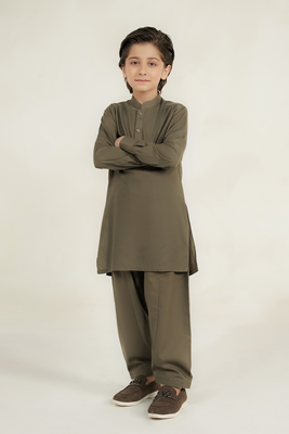 KIDS SHALWAR KAMEEZ | OAKMOSS GREEN