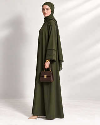 The Forest Pleat Abaya