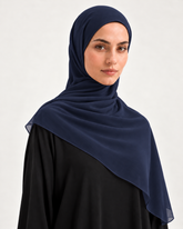 MIDNIGHT CHIFFON SCARF