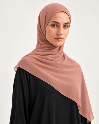 ROSE CHIFFON SCARF