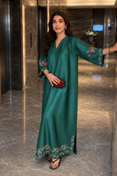 Emerald Bloom Kaftan