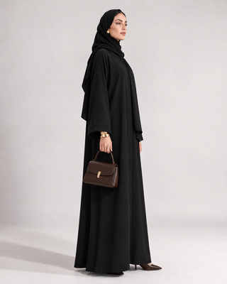 The Black Column Abaya