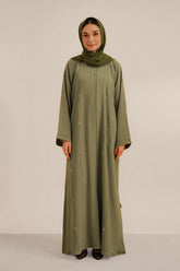 Embellished Abaya Set | Sage Green