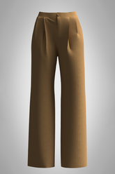 Pleated Mousse Wide Pant