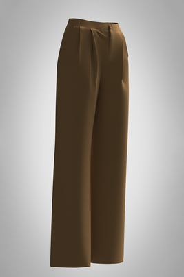 Pleated Mousse Wide Pant