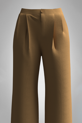 Pleated Mousse Wide Pant