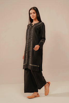 EMBROIDERED CO-ORD | MUSE BLACK