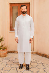 SHALWAR KAMEEZ FOR MEN | IVORY WHITE - BOSKI