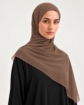 WALNUT CHIFFON SCARF