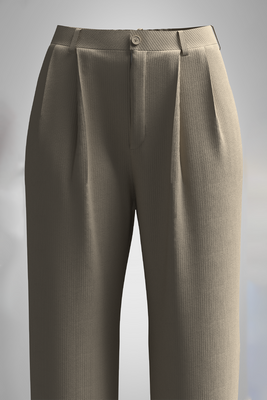 Pleated Rhino Straight Pant