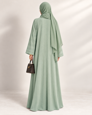 The Striped Crinkle Abaya