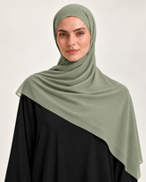 SAGE GREEN CHIFFON SCARF
