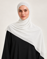 IVORY CHIFFON SCARF