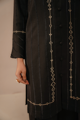 EMBROIDERED CO-ORD | MUSE BLACK