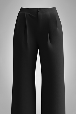 Pleated Kohl Wide Pant