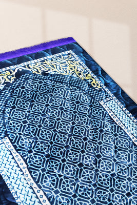 Prayer Mat Graceful Hues | Blue | Cushioned