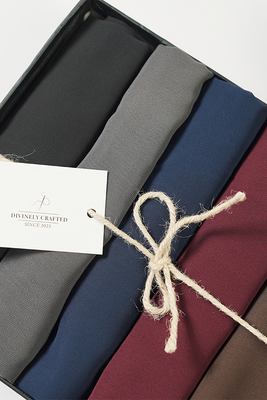 Chiffon Hijab (Dark) - Bundle of Six