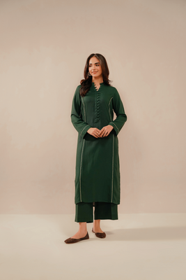 EMBROIDERED CO-ORD | JADE GREEN