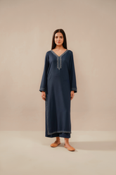 EMBROIDERED CO-ORD | INDIGO