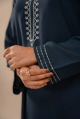 EMBROIDERED CO-ORD | INDIGO