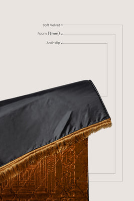 Prayer Mat Pure Elegance | Gold | Cushioned