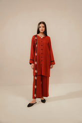 EMBROIDERED CO-ORD | RUBY
