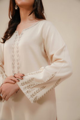 EMBROIDERED CO-ORD | IVORY WHITE