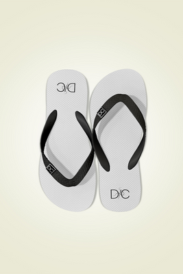 Men Flip Flops | White