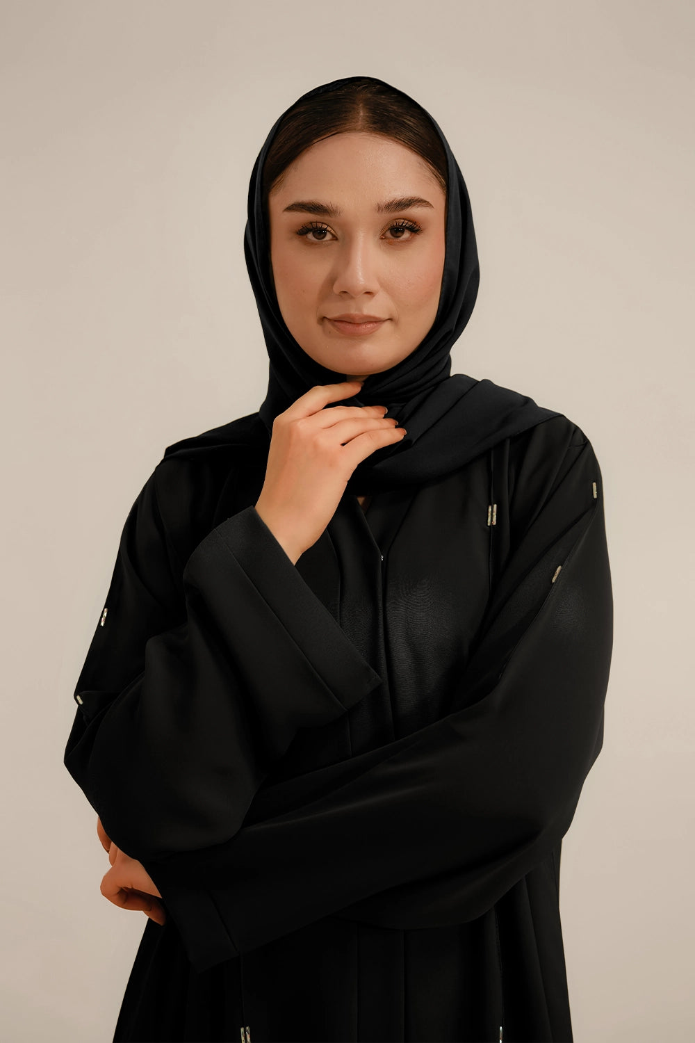 Embellished Abaya Set | Black