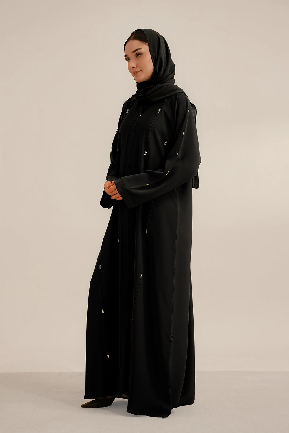 Embellished Abaya Set | Black