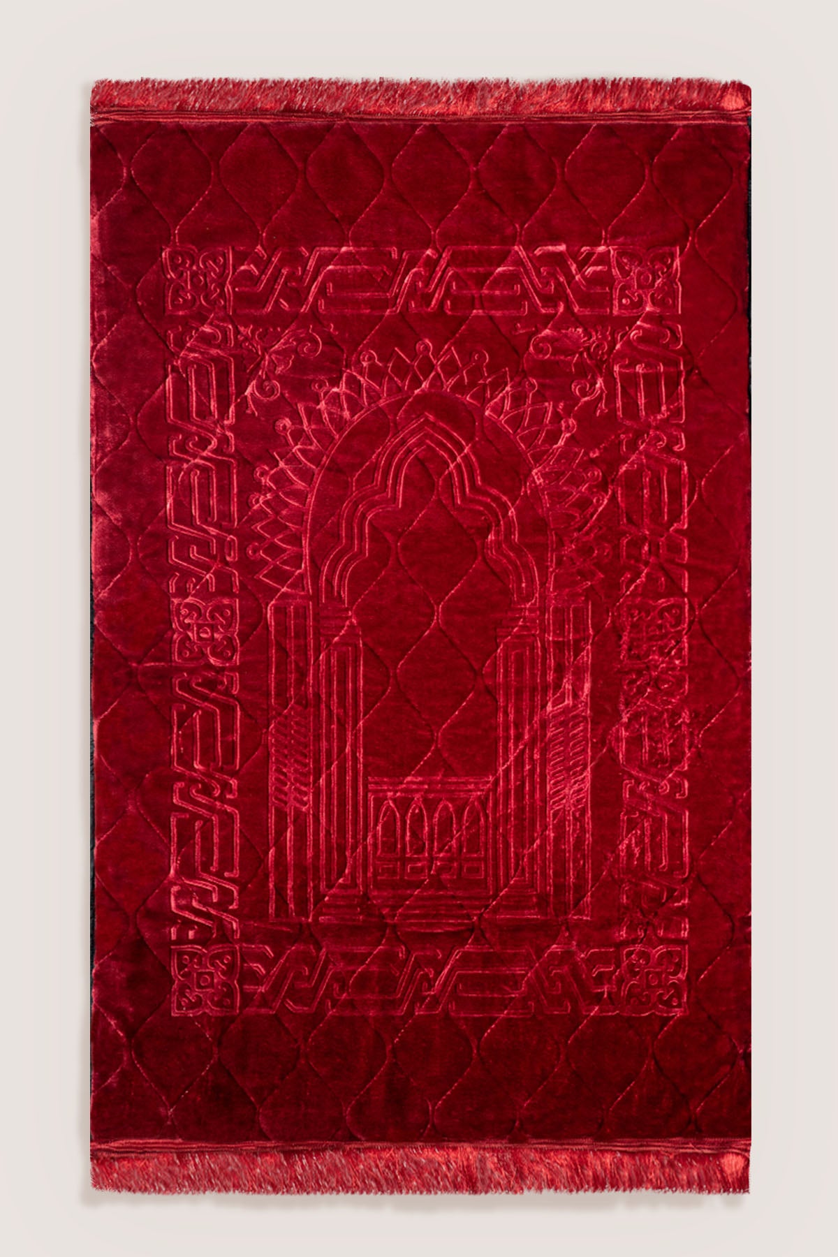 Prayer Mat Pure Elegance | Maroon | Cushioned