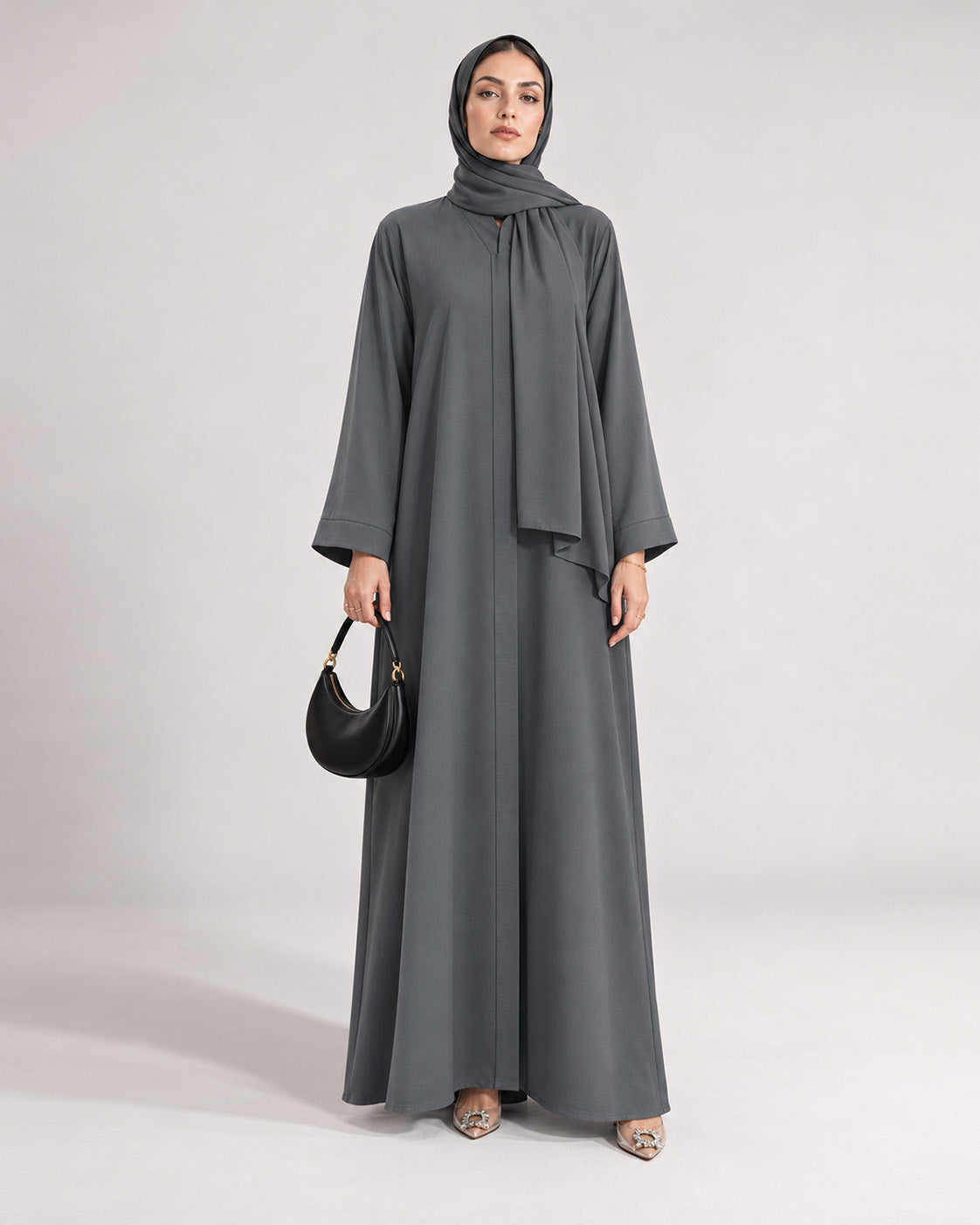 The Grey Column Abaya
