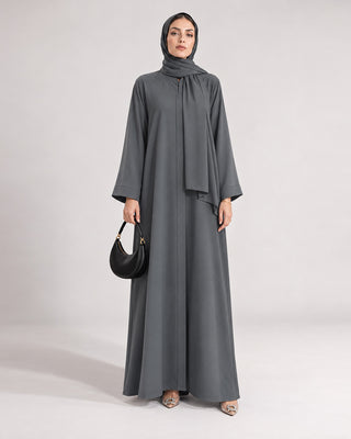 The Grey Column Abaya