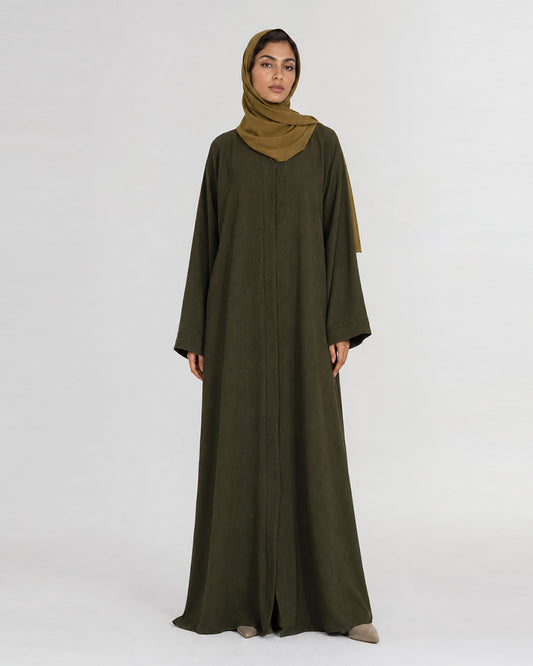 The Olive Fluid Abaya 1122