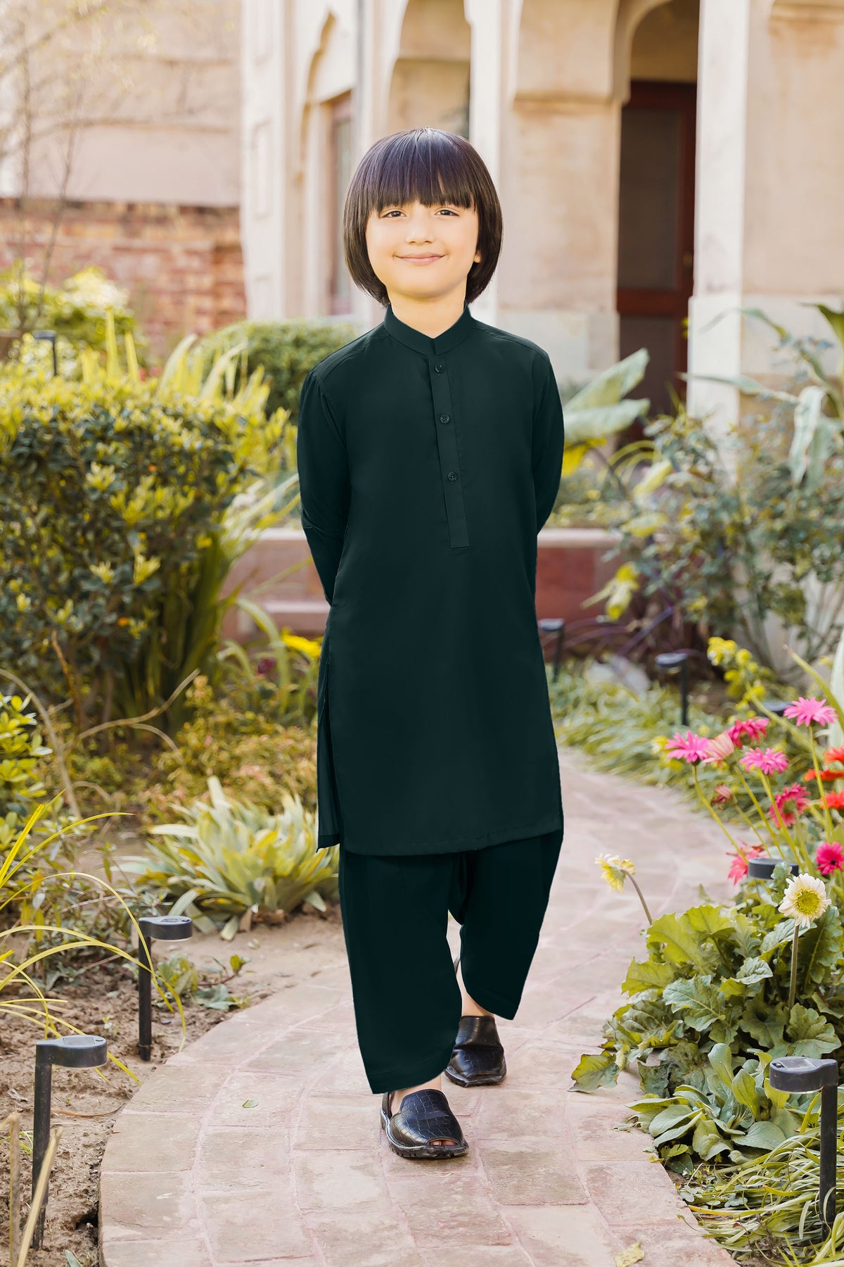 SHALWAR KAMEEZ FOR KIDS | ALPINE GREEN