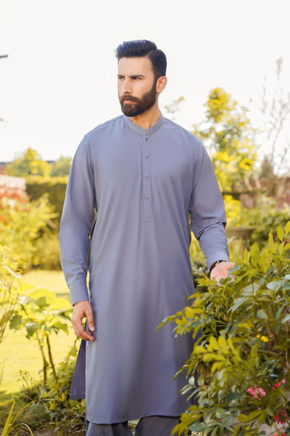 SHALWAR KAMEEZ FOR MEN | STEEL GREY