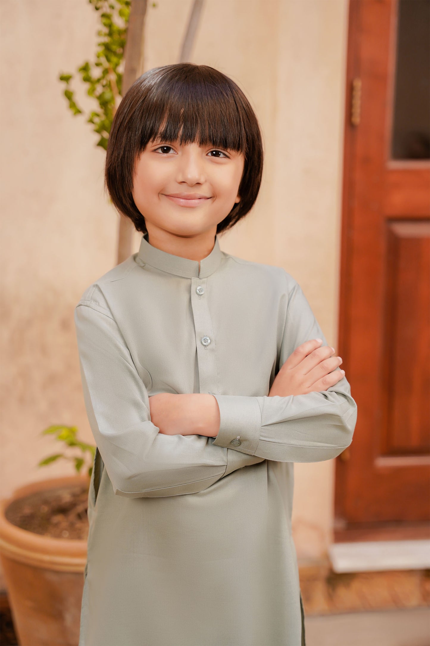 SHALWAR KAMEEZ FOR KIDS | CELERY GREEN