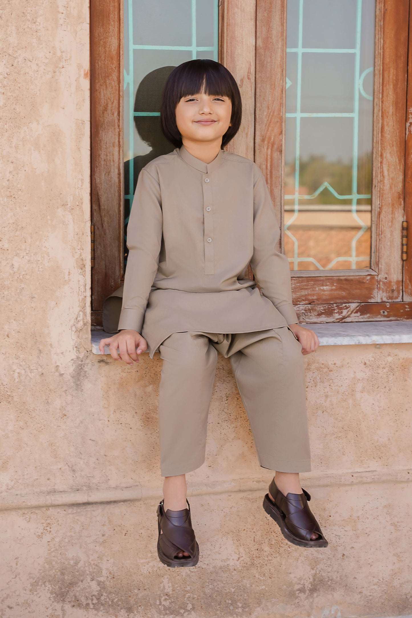 SHALWAR KAMEEZ FOR KIDS | TEDDY BROWN
