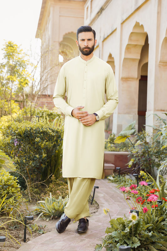SHALWAR KAMEEZ FOR MEN | CREAMY WHITE 1800