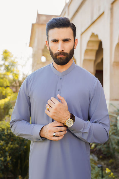SHALWAR KAMEEZ FOR MEN | STEEL GREY
