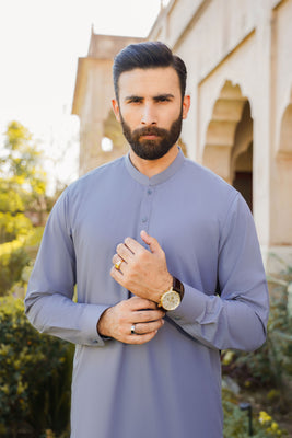 SHALWAR KAMEEZ FOR MEN | STEEL GREY