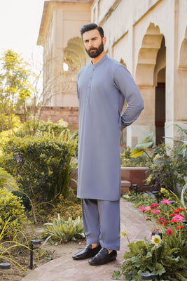 SHALWAR KAMEEZ FOR MEN | STEEL GREY
